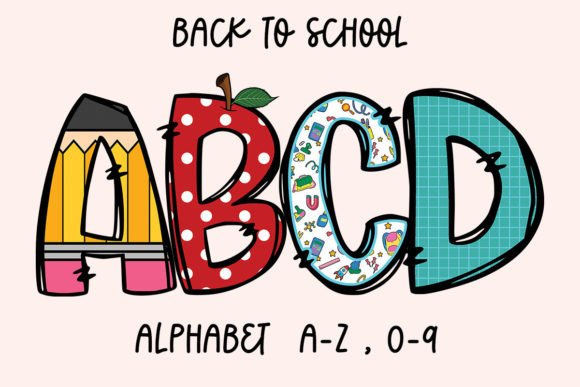 Download Back to School Doodle Alphabet Letter - Back to school Collection